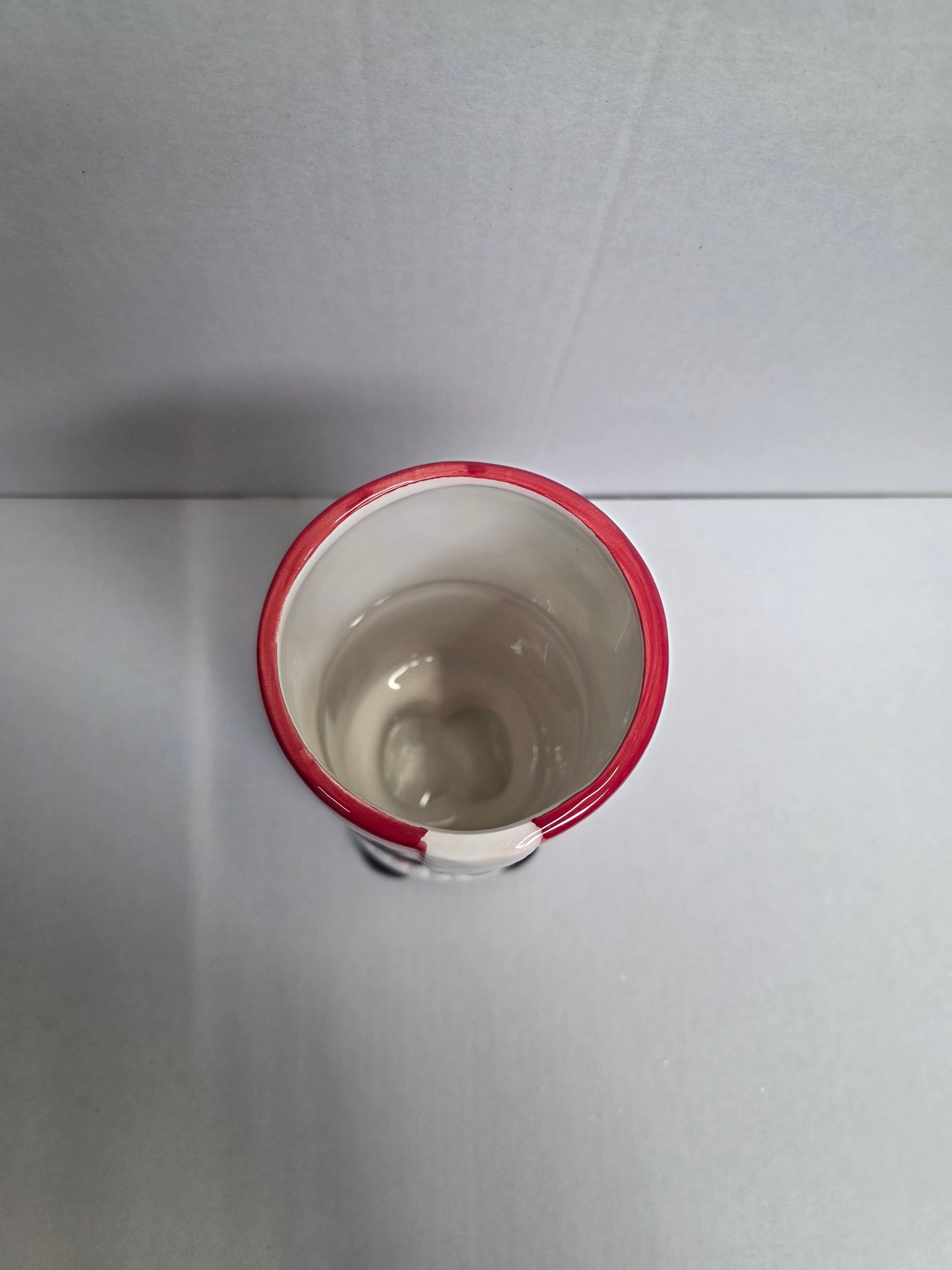 Ceramic Vase Santa Red 22x10cm