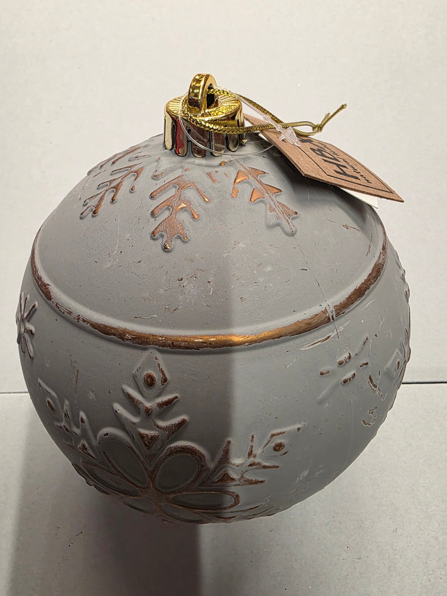 Bauble Snowflake Copper 15cm