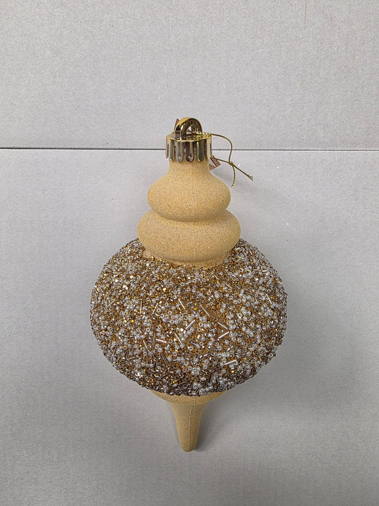 Hanging Finial Cream 25x11cm