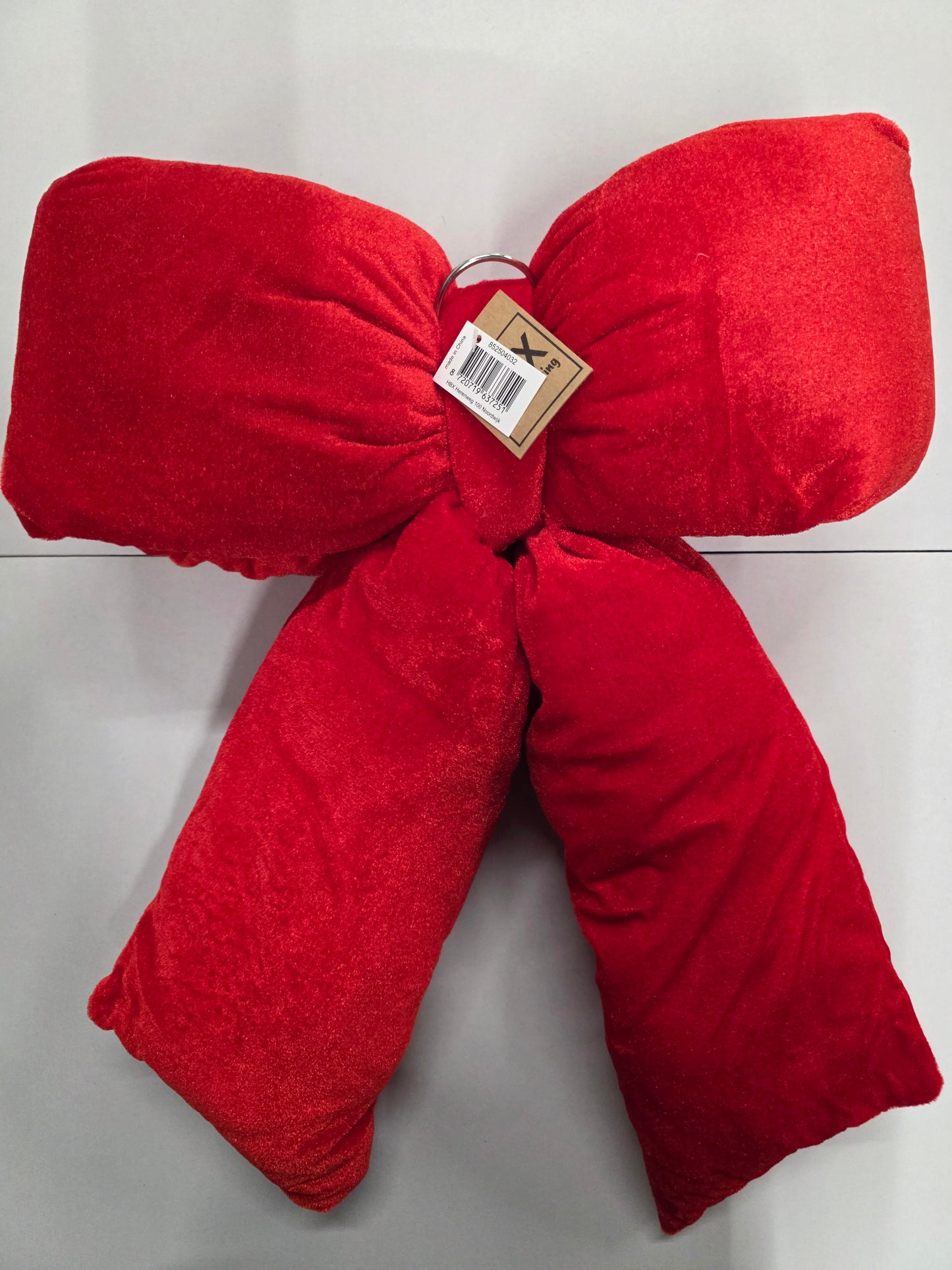 Bow Cushioned Grace Red 53x28cm
