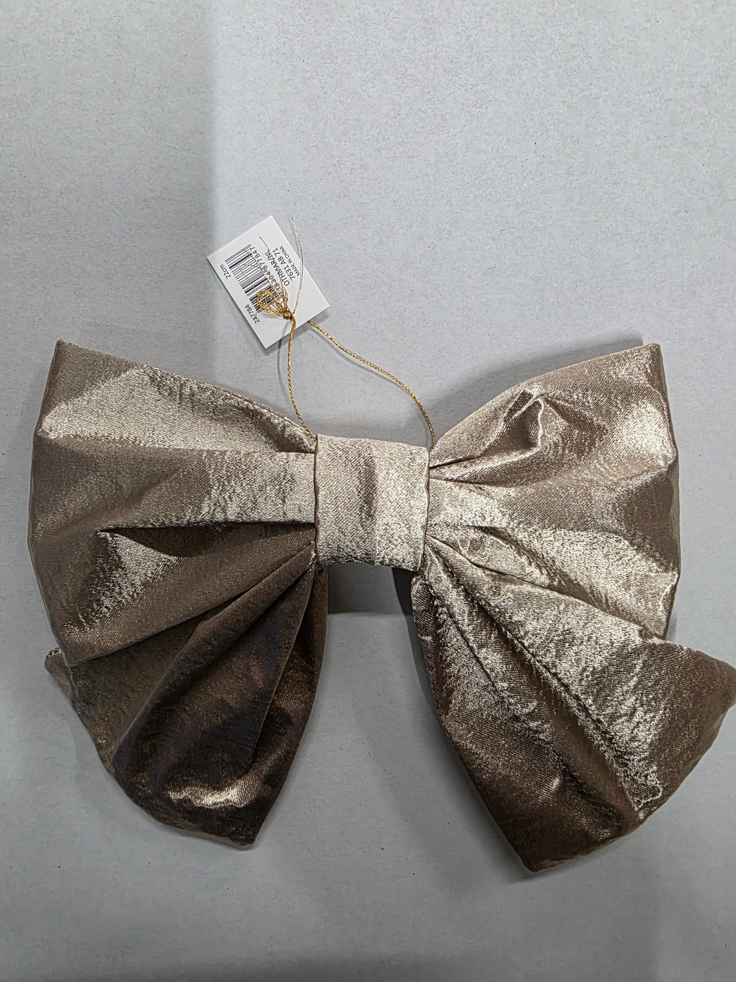 Bow Fabric 22x19cm Dark Gold