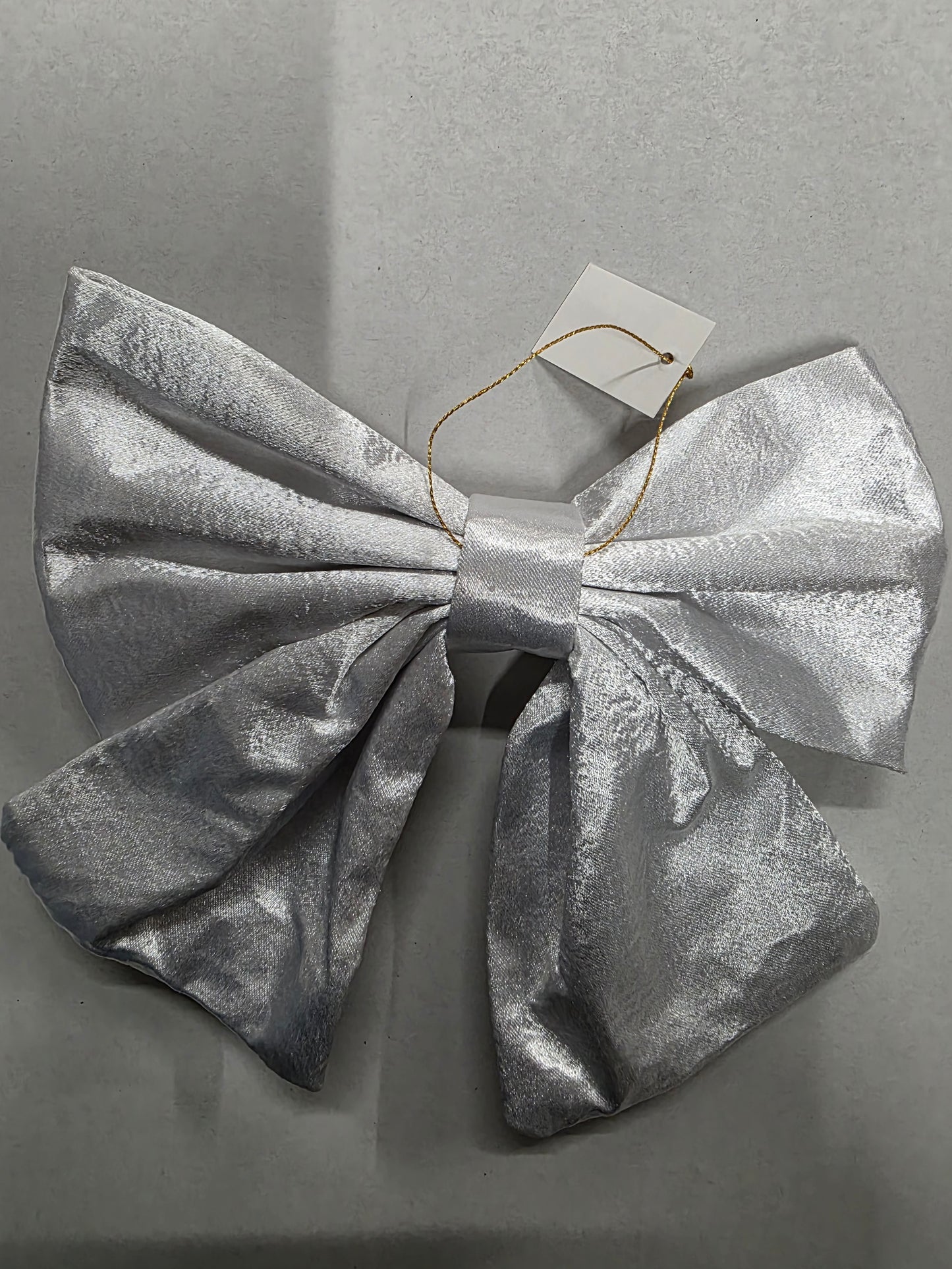Bow Fabric 22x19cm White