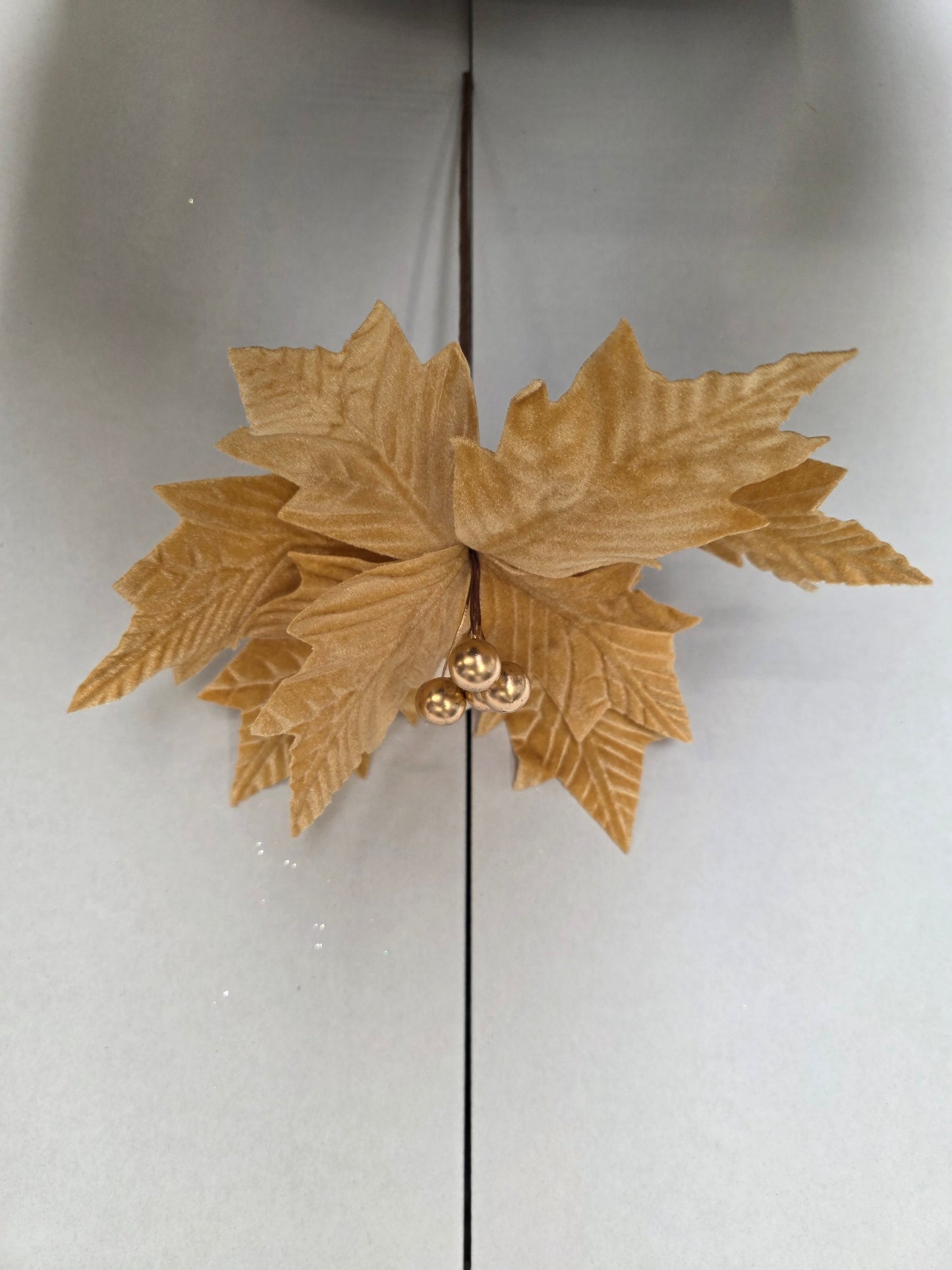 Poinsettia 45cm Gold