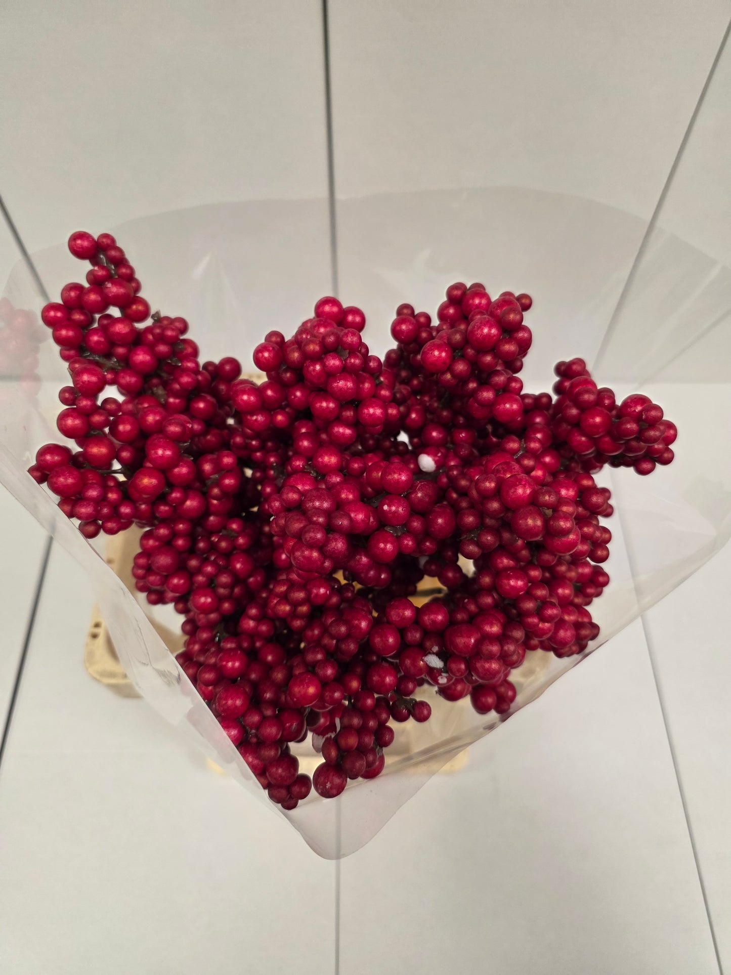 Peper Bes Op Stok Rood