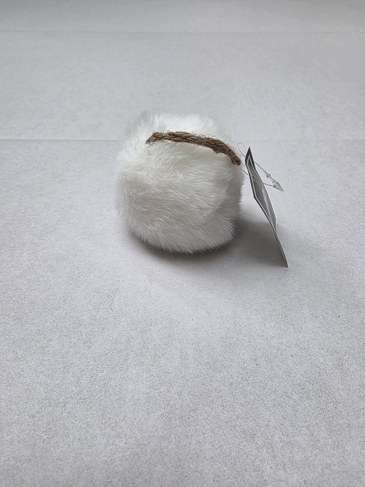 Bauble Fue 7cm White (PACK OF 3)