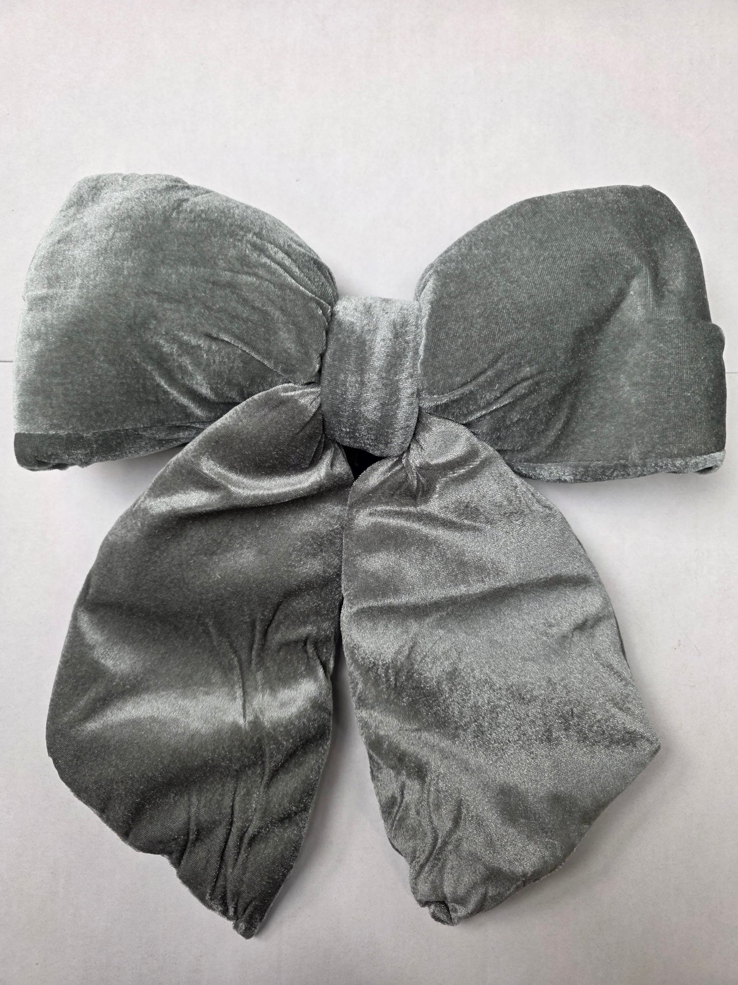 Plush Bow Grey 48cm