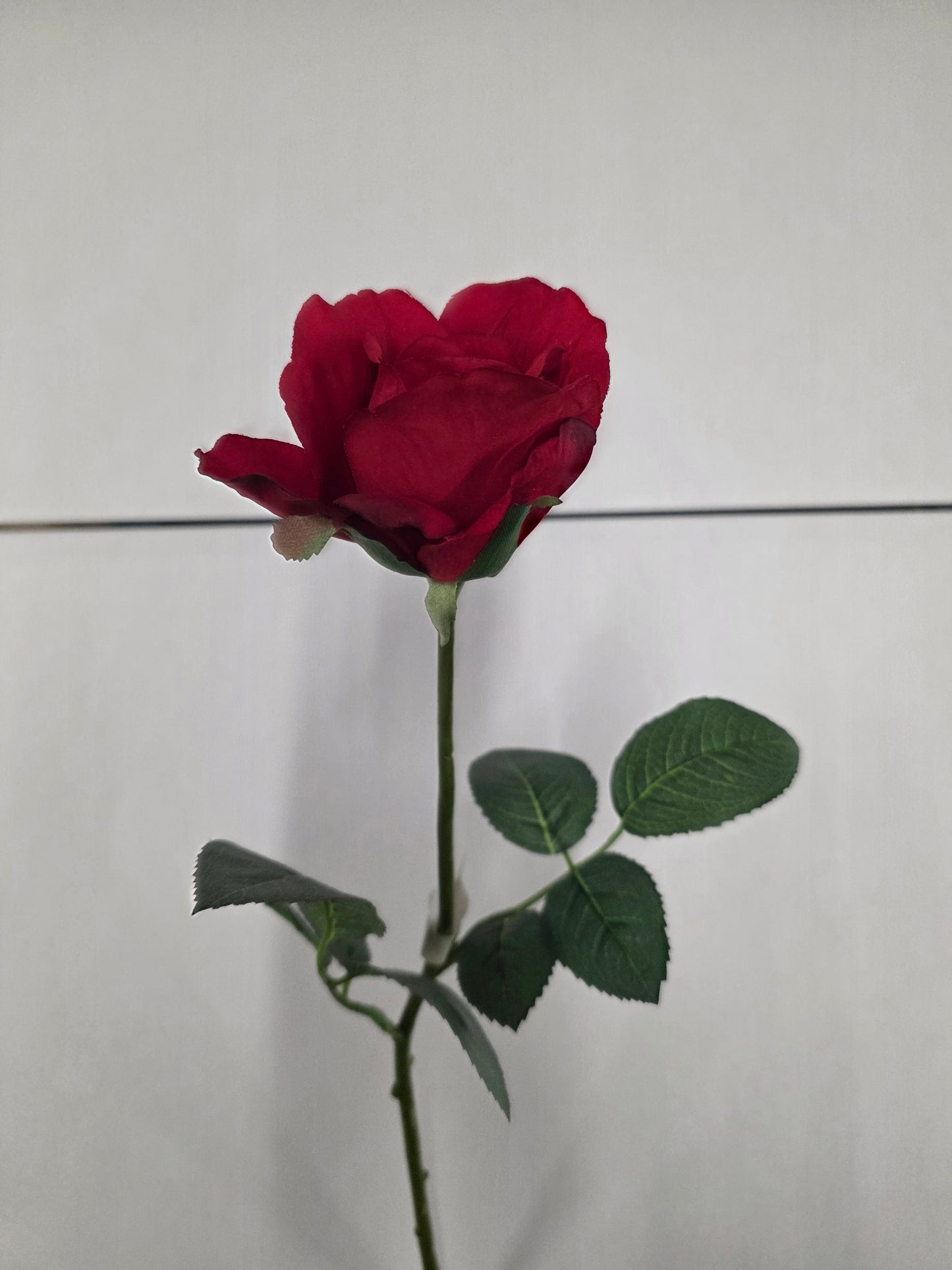 Artificial Amelia Rose Bud Red (PACK OF 2)