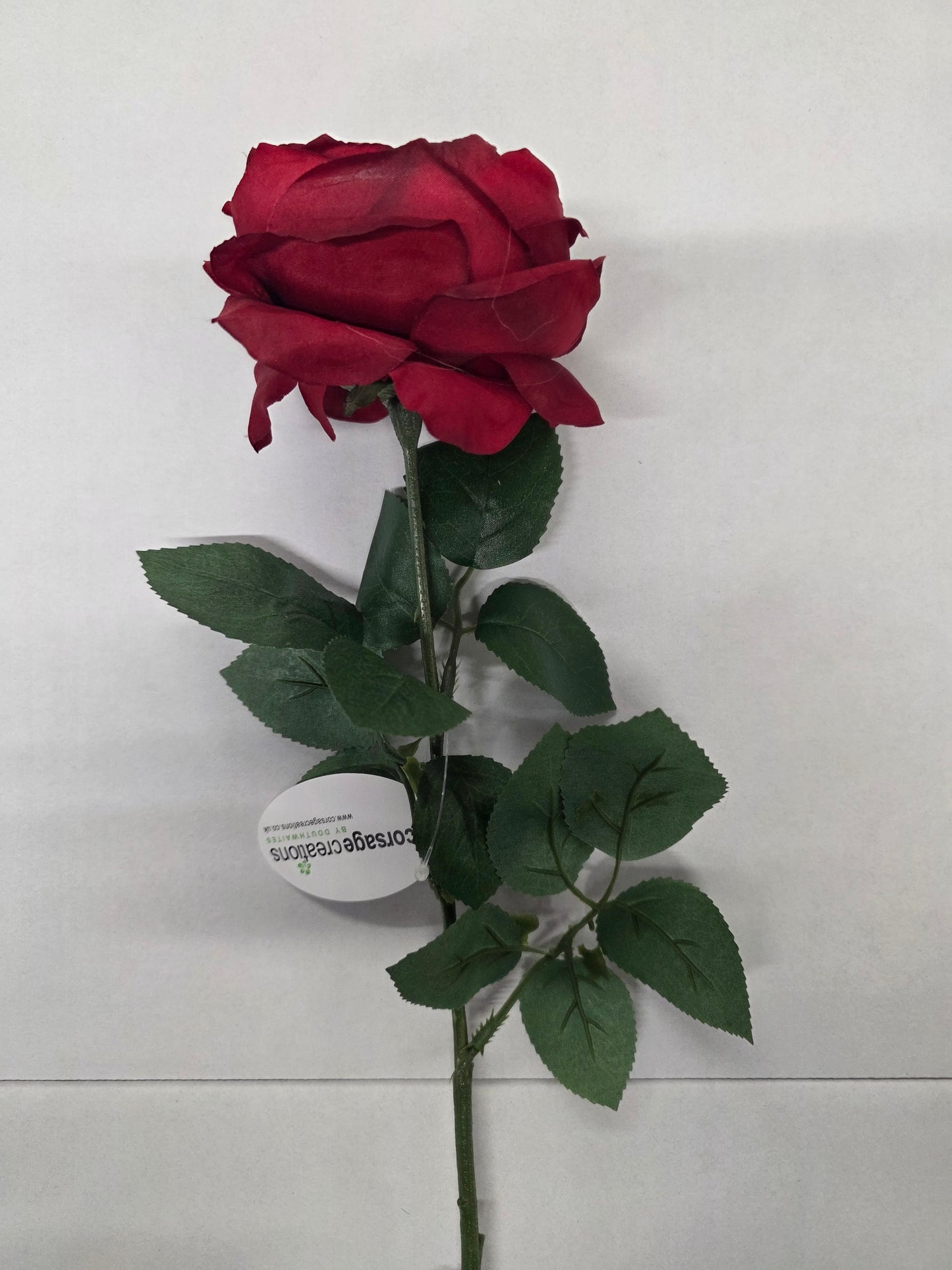 Artificial Garden Rose Red (PACK OF 2)