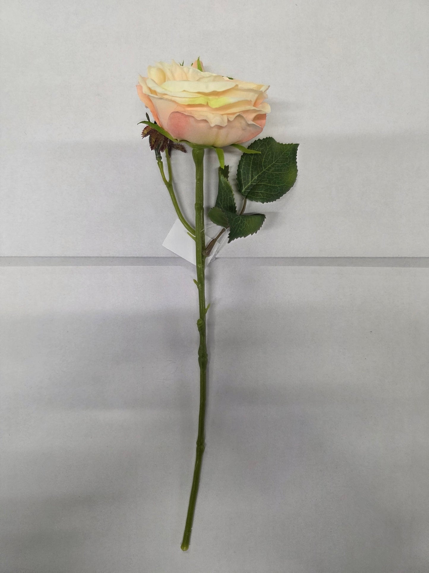 Artificial Lydia Cabbage Rose Spray Peach (PACK OF 2)