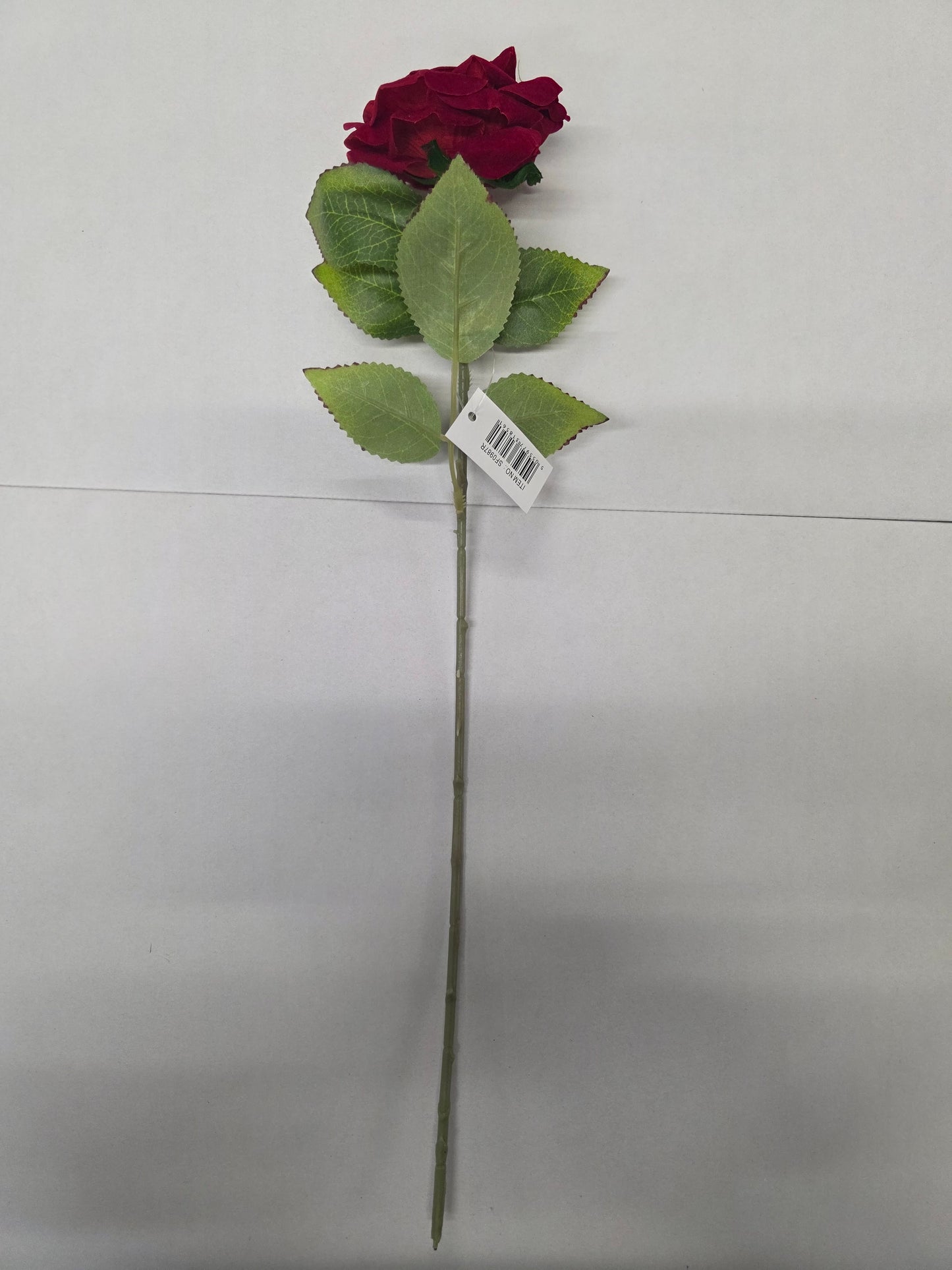 Artificial Rose Open Velvet Red 58cm (PACK OF 3)