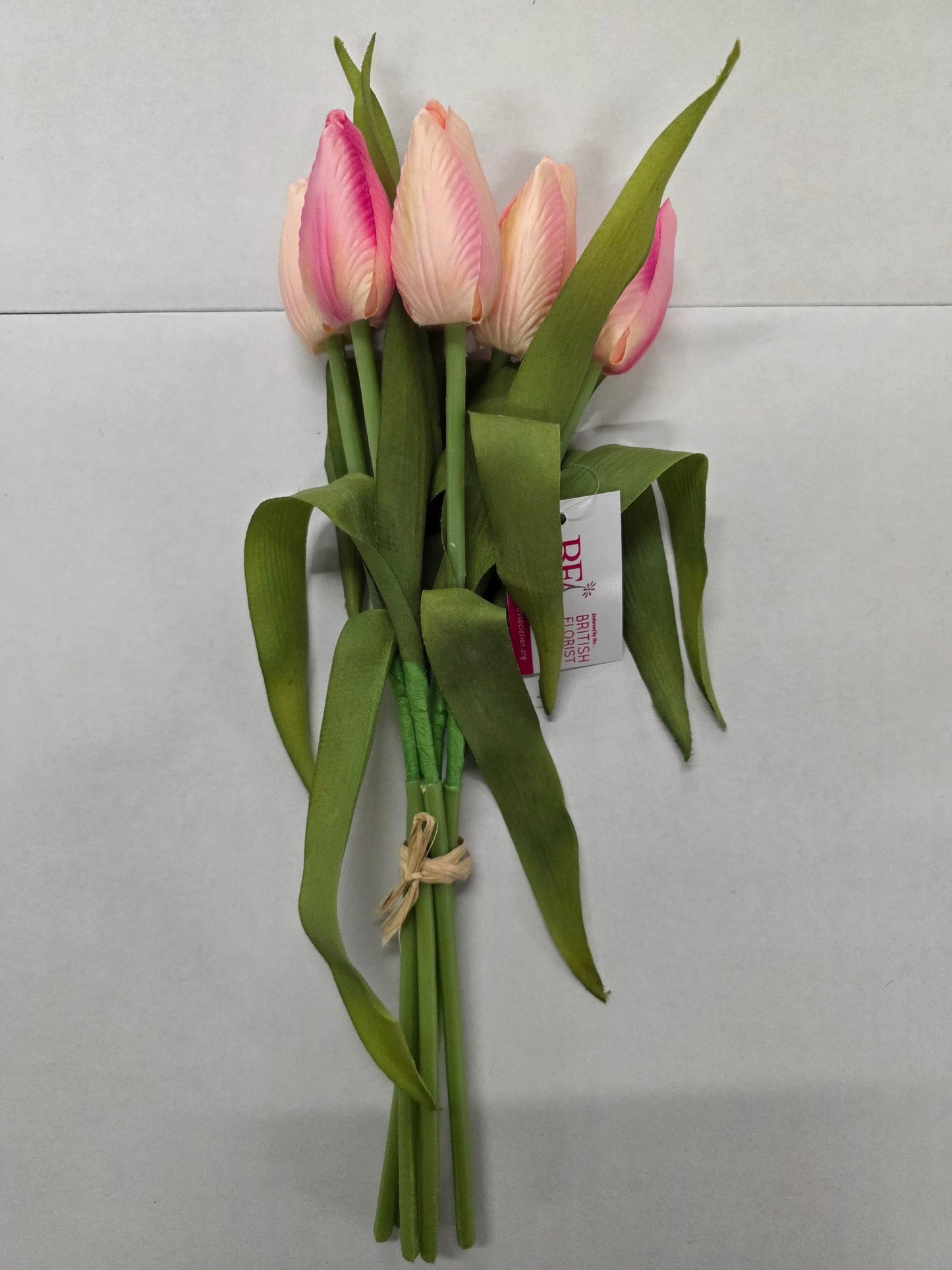 Artificial Tulip Bunch Pink 36cm (PACK OF 2)