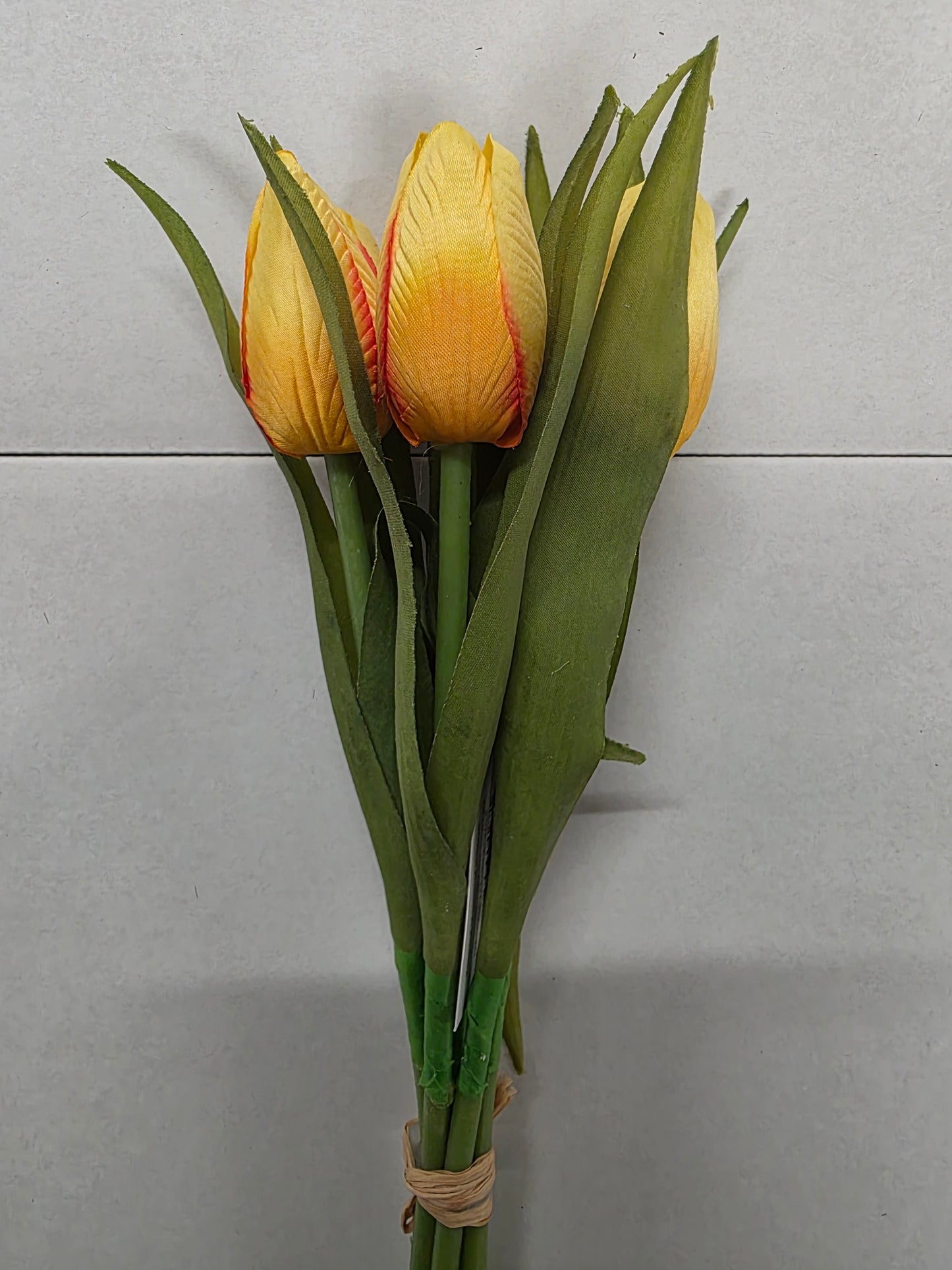 Artificial Tulip Bunch Yellow 36cm (PACK OF 2)