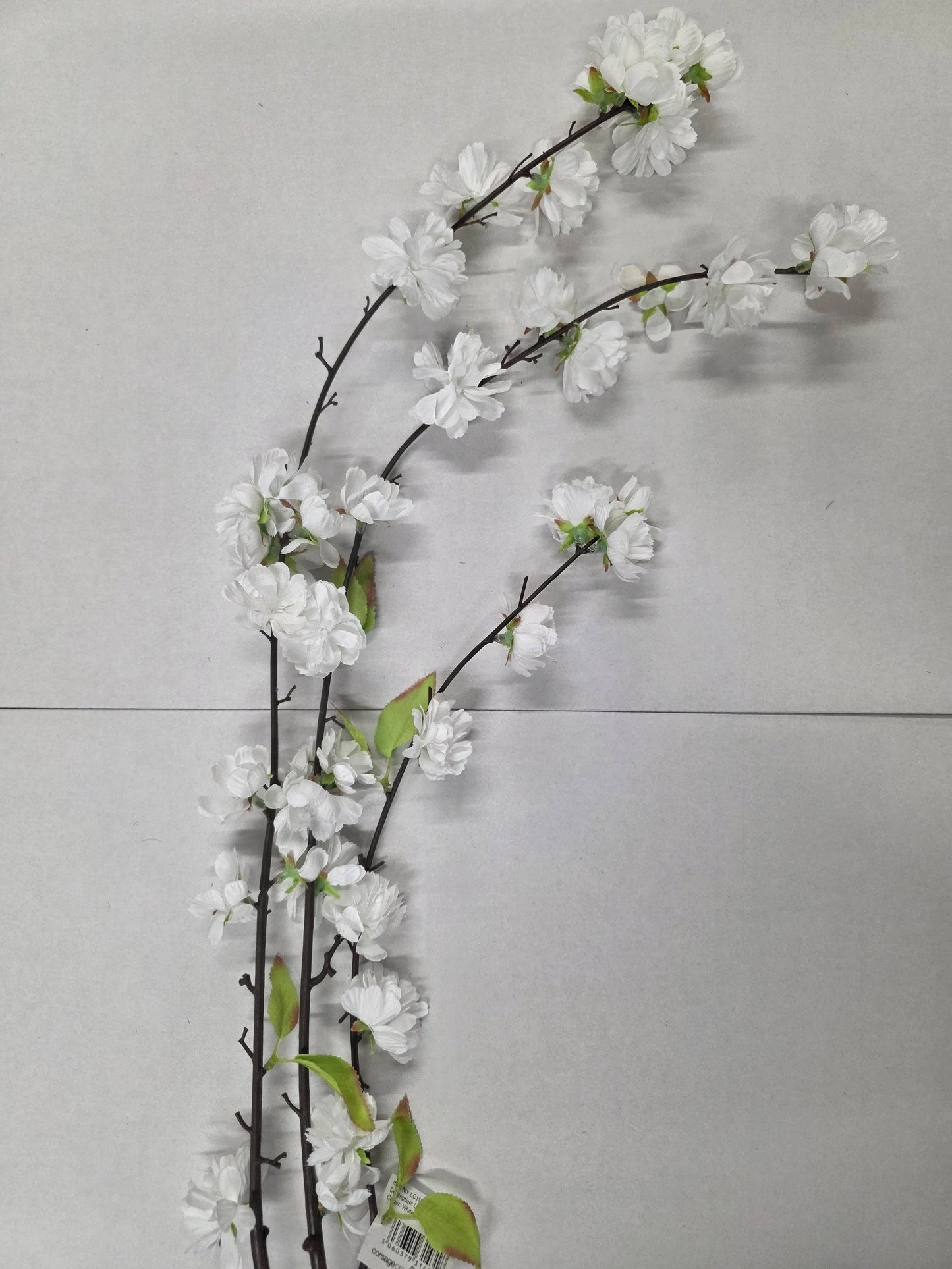 Artificial Cherry Blossom Spray White