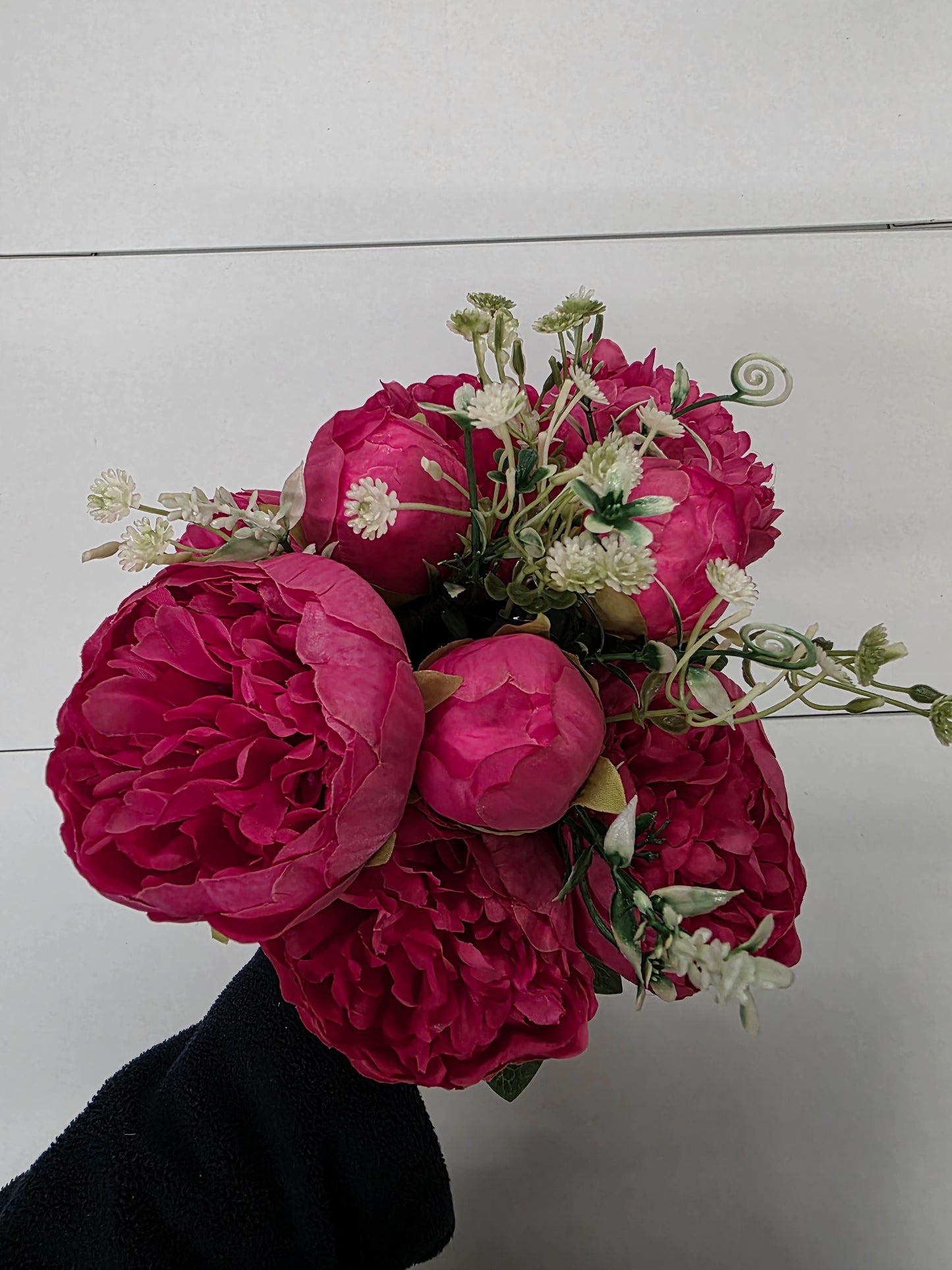 Artificial Bouquet Peony Cerise