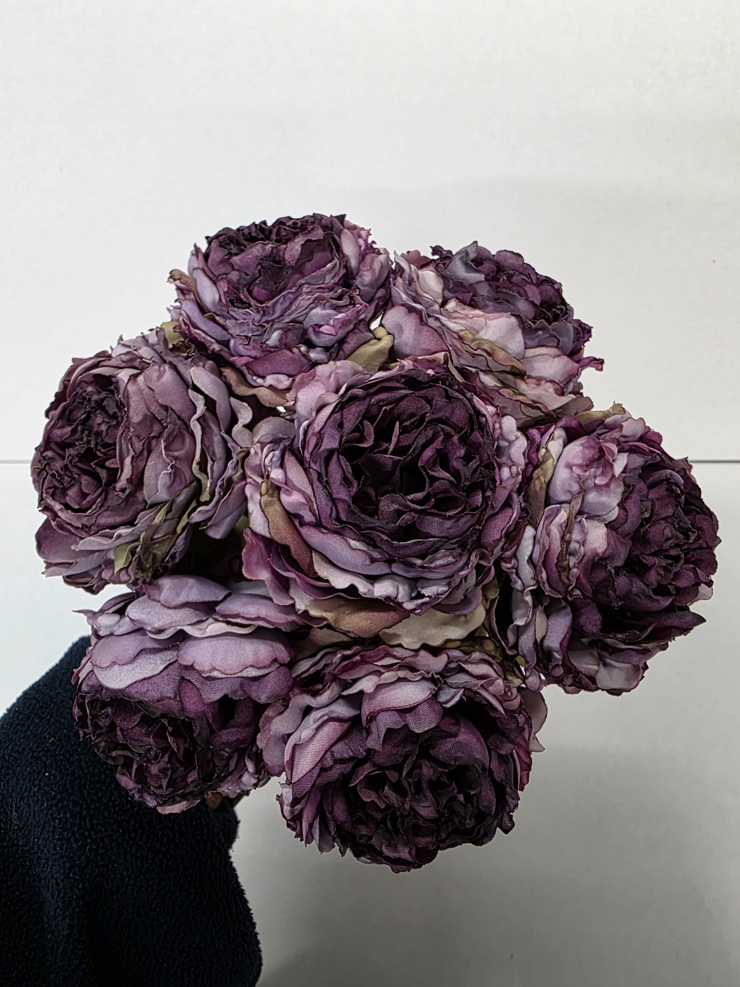 Artificial Peony Bouquet X 7 Purple