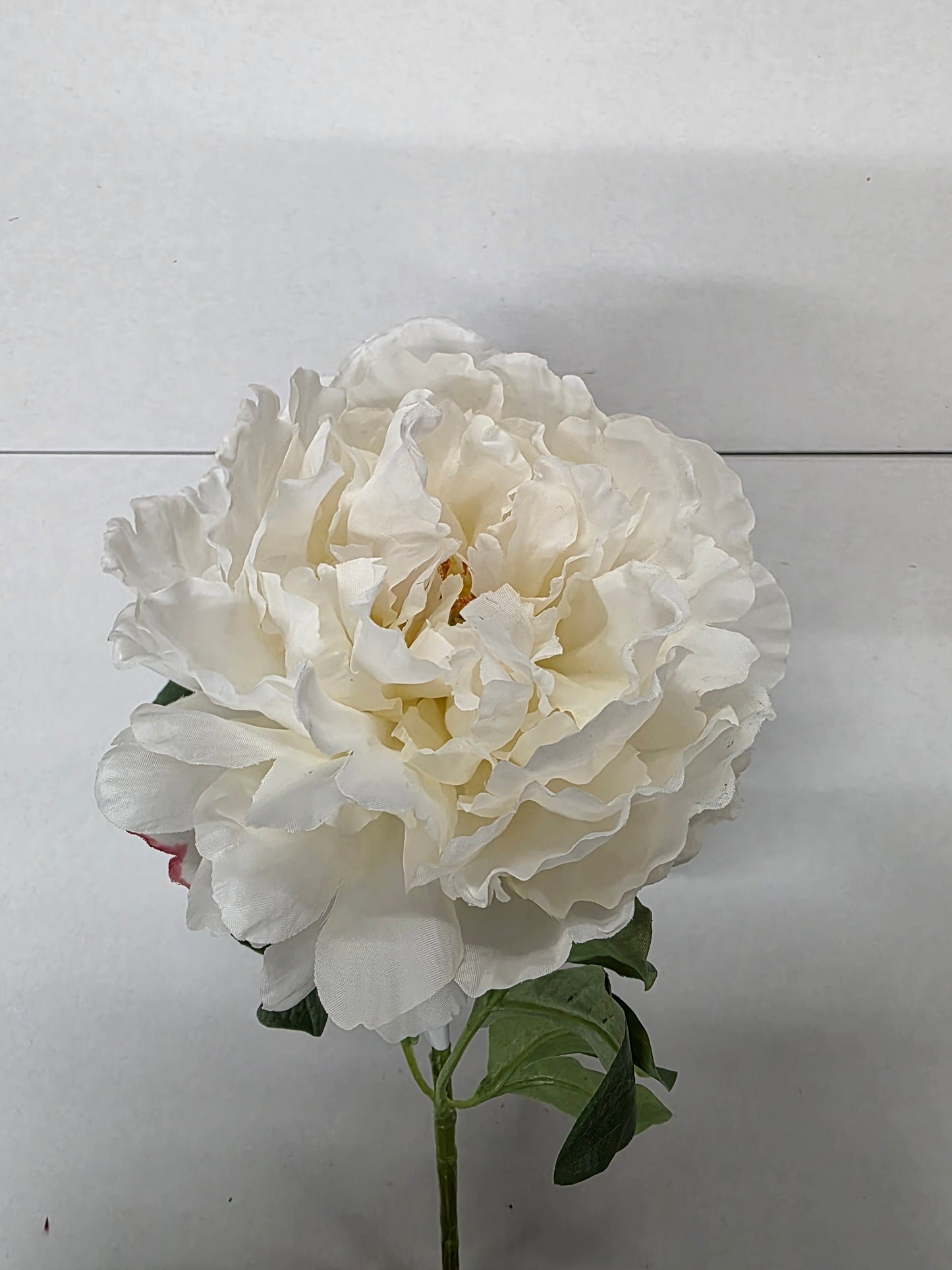 Artificial Peony Spray 65cm Cream