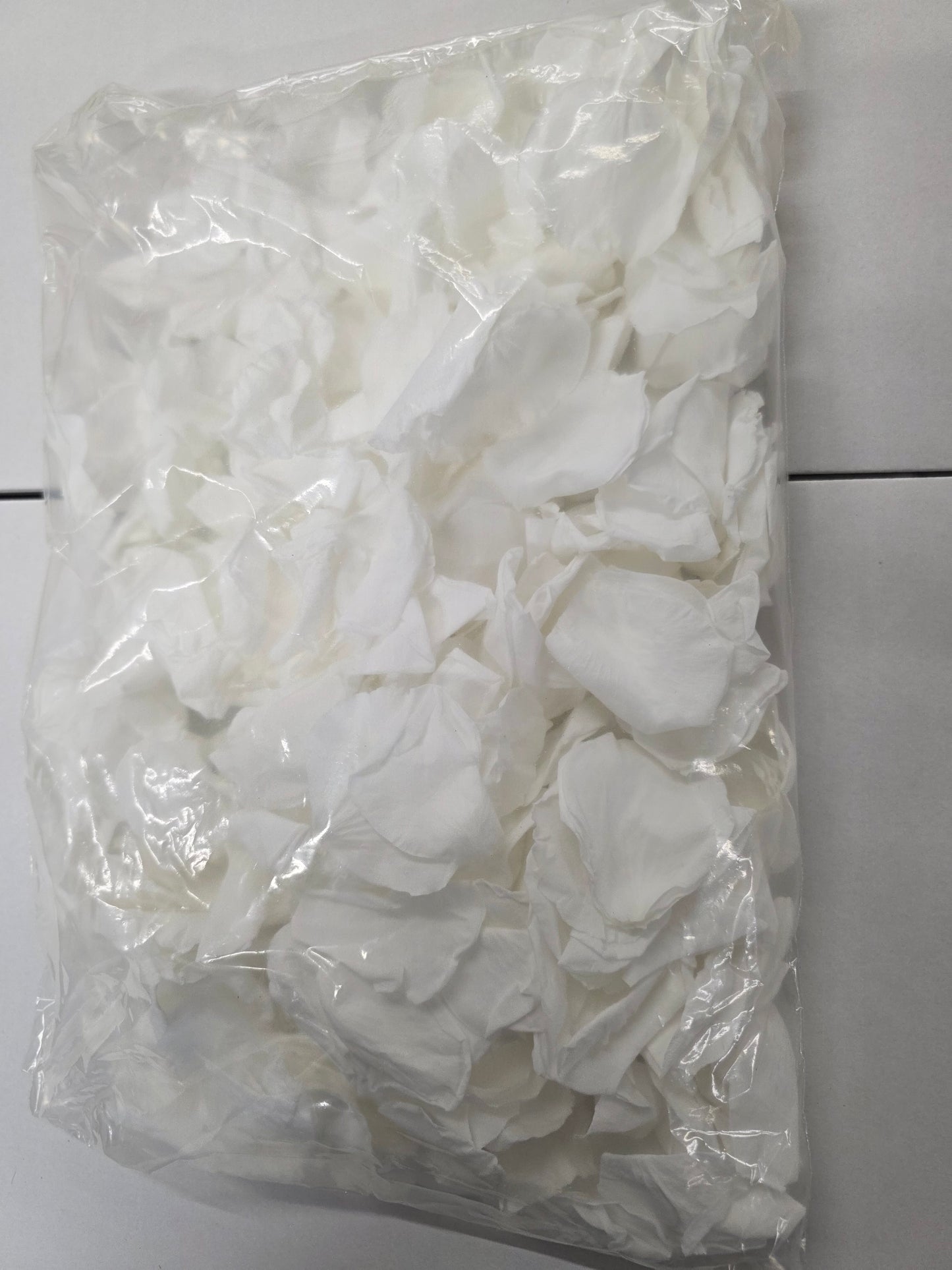 Artificial Preserved Rose Petals White 200g