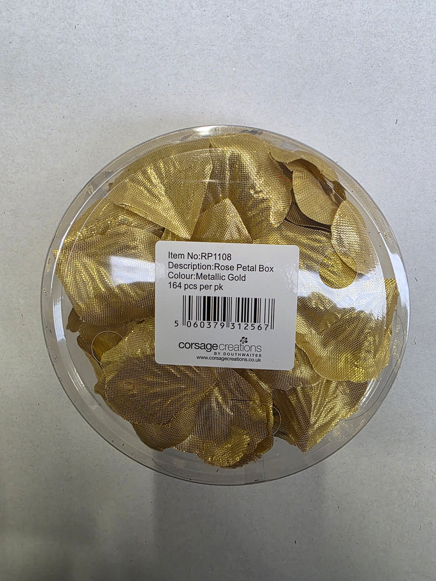 Artificial Rose Petals Met Gold Box (PACK OF 2)