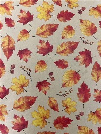 Autumn Leaf Kraft Paper 50cm X100m