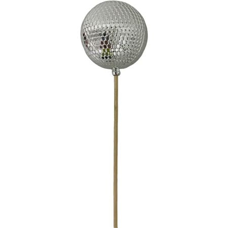 Pick Bauble Glitter Silver 50x6cm (Pack of 10 pieces)