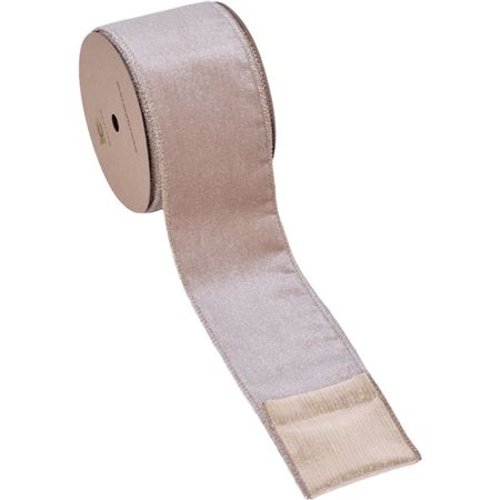 Ribbon Velvet Gold & Gold Back 63mmx10yrd