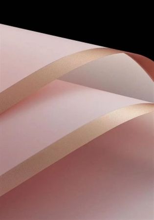 Cello Sheet Frosted Pink Gold Border
