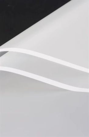 Cello Sheet Frosted White White Border