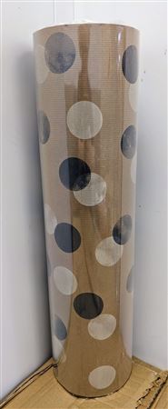 Craft Paper Watercolour Dot Almond & Grey