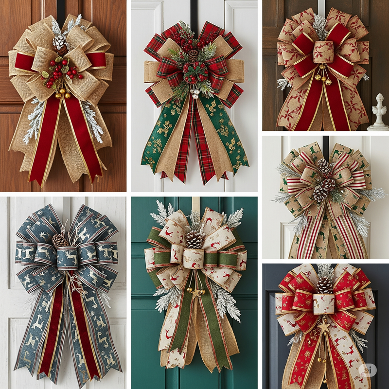 Christmas - Door Hangers Bows