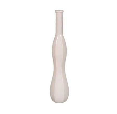 Glass Jovi Vase Beige (PACK OF 4)