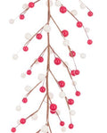 Garland Classic Berry Red & White 150cm