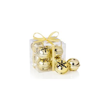 Jingle Bells Gold 8 Pieces 4cm