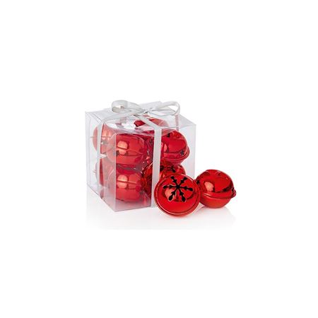 Jingle Bells Red 8 Pieces 4cm (PACK OF 2)