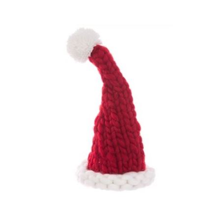 Tree Topper Santa Knit Hat 35cm