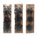 Flower On Clip Glitter Black 3 X 3