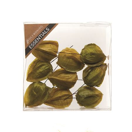 Lantern Fruit On Wire Yellow 4cm