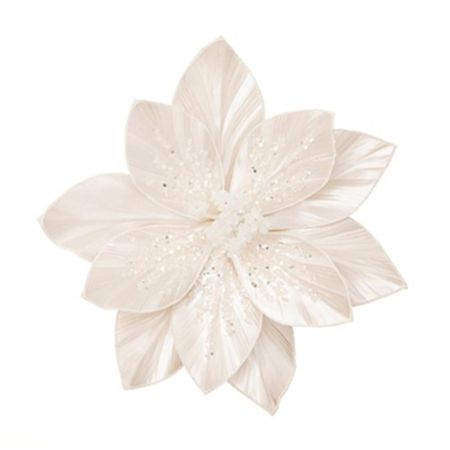Poinsettia Clip Pearl 28cm