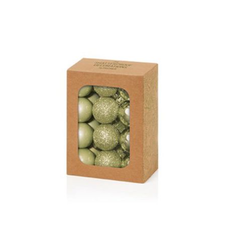 Bauble Multi Finish Sagegreen 30mm X24