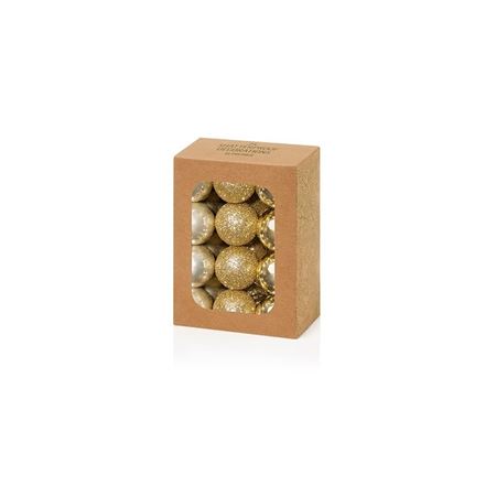 Bauble Multi Finish Champagne 30mm X24