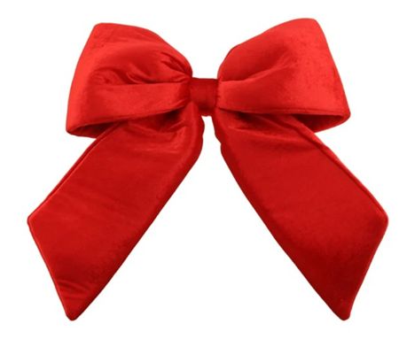 Bow Velvet Red 48cm