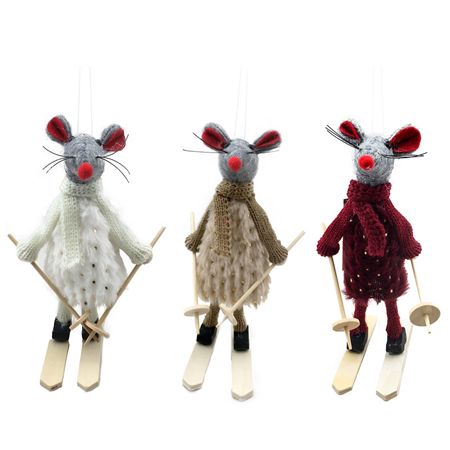 Hanger Ski Mouse X3 Assorted 18cm (PACK OF 1)