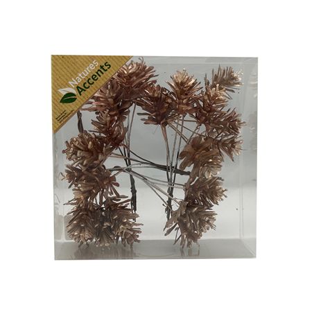 Pinecone On Wire X30 Copper 3cm