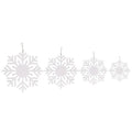Hanger Snowflake Round Set Of 4