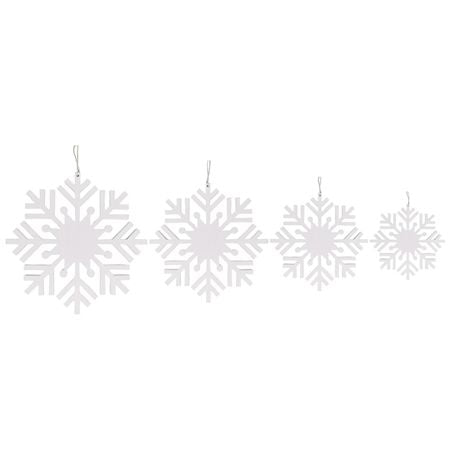Hanger Snowflake Round Set Of 4