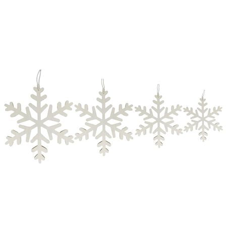 Hanger Snowflake Star Set Of 4