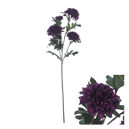 Artificial Chrysanthemum Purple 83cm