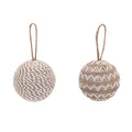 Bauble Jute Natural 8cm X12
