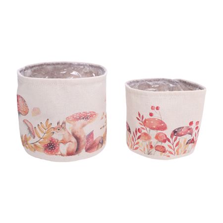 Forest Cotton Lined Bag 13 and 16cm