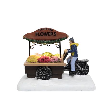 Flower Bike Florist L E D Polyresin 15cm