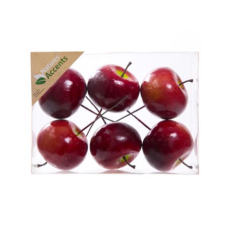 Apples On Wire In Box Red 6cm X6